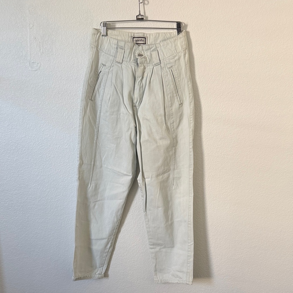 Light Gray High-Waisted Pants